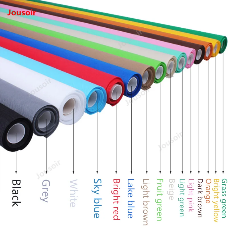 

Non-woven fabric Photographic background cloth width 1.6m colourful identification photo solid multi colors backgrounds CD50 T10