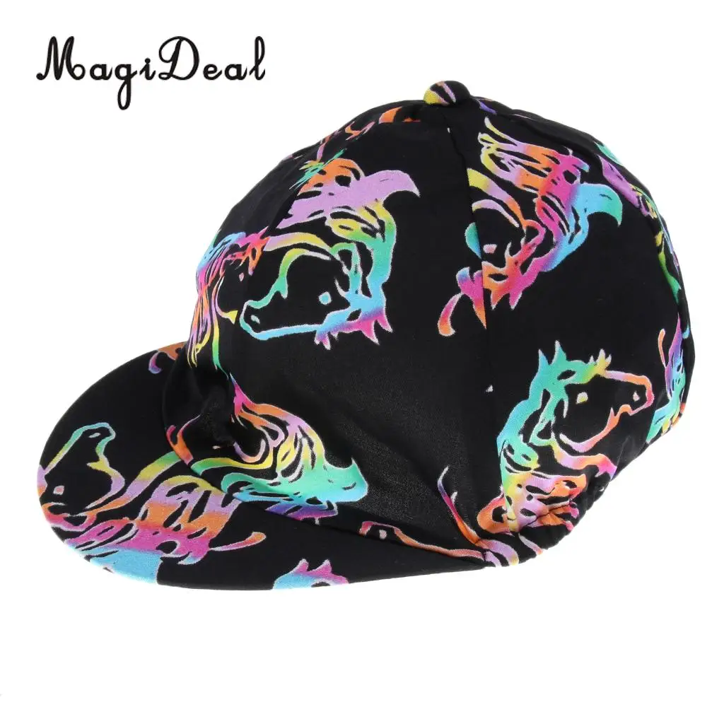 MagiDeal Equestrian Sports Horse Riding Helmet Hat Cover Protective Gear 4 Patterns Optional