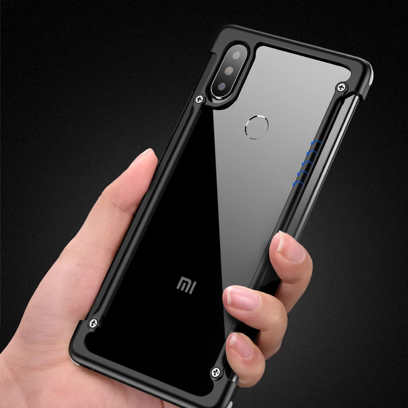 OATSBASF Original Airbag Metal Case For Xiaomi MI 8 Case Personality ...