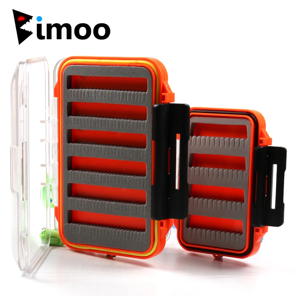 Bimoo 1 шт. 2 слойный Карманный чехол для ловли нахлыстом водонепроницаемый Нимфа