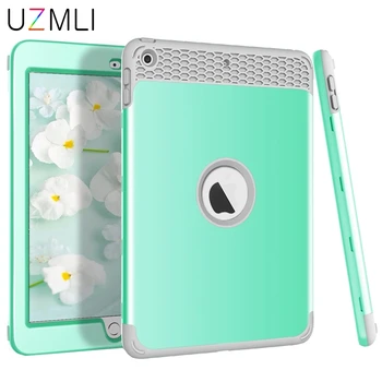 

For new iPad 2017/2018 9.7 Heavy Duty Shockproof High Impact Resistant Rugged Hybrid Three Layer Full Body Protective Case+Gifts