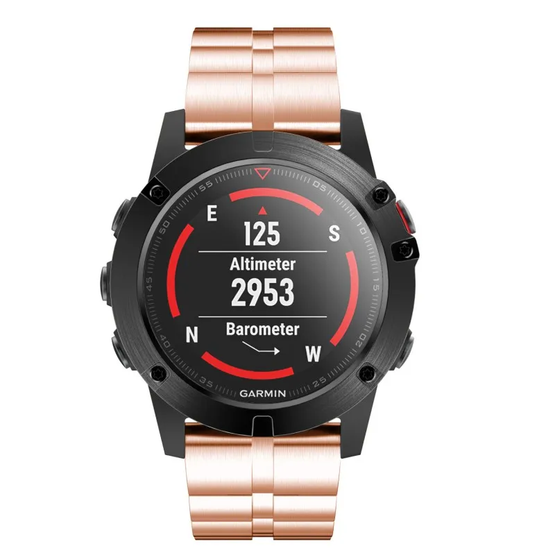 Pulseira de aço inoxidável liberação rápida ajuste