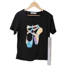 Железная футболка DIY голографическая теплопередача виниловая пленка для одежды Decration плоттер футболка 20 ''x 39,37''(50 см x 100 см