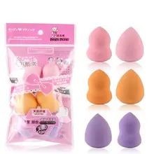6Pcs Soft Colorful Sponge Puff Makeup Sponge Blender Women Foundation Puff Flawless Powder Smooth Beauty Egg cocute 50pcs lot soft cosmetic sponge powder puff pro beauty makeup sponge power puff gourd blender smooth puff flawless