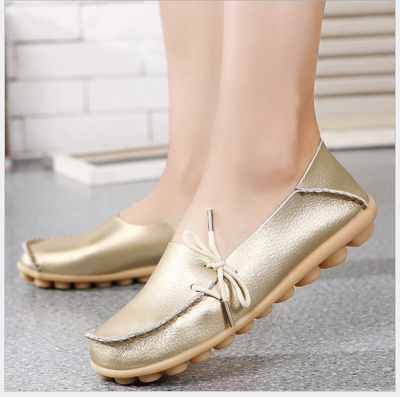 20 Colors Spring Women Genuine Leather Mother Shoes Moccasins Women's