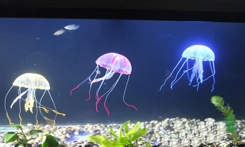 Яркая Медуза с эффектом свечения для аквариума украшение для аквариума