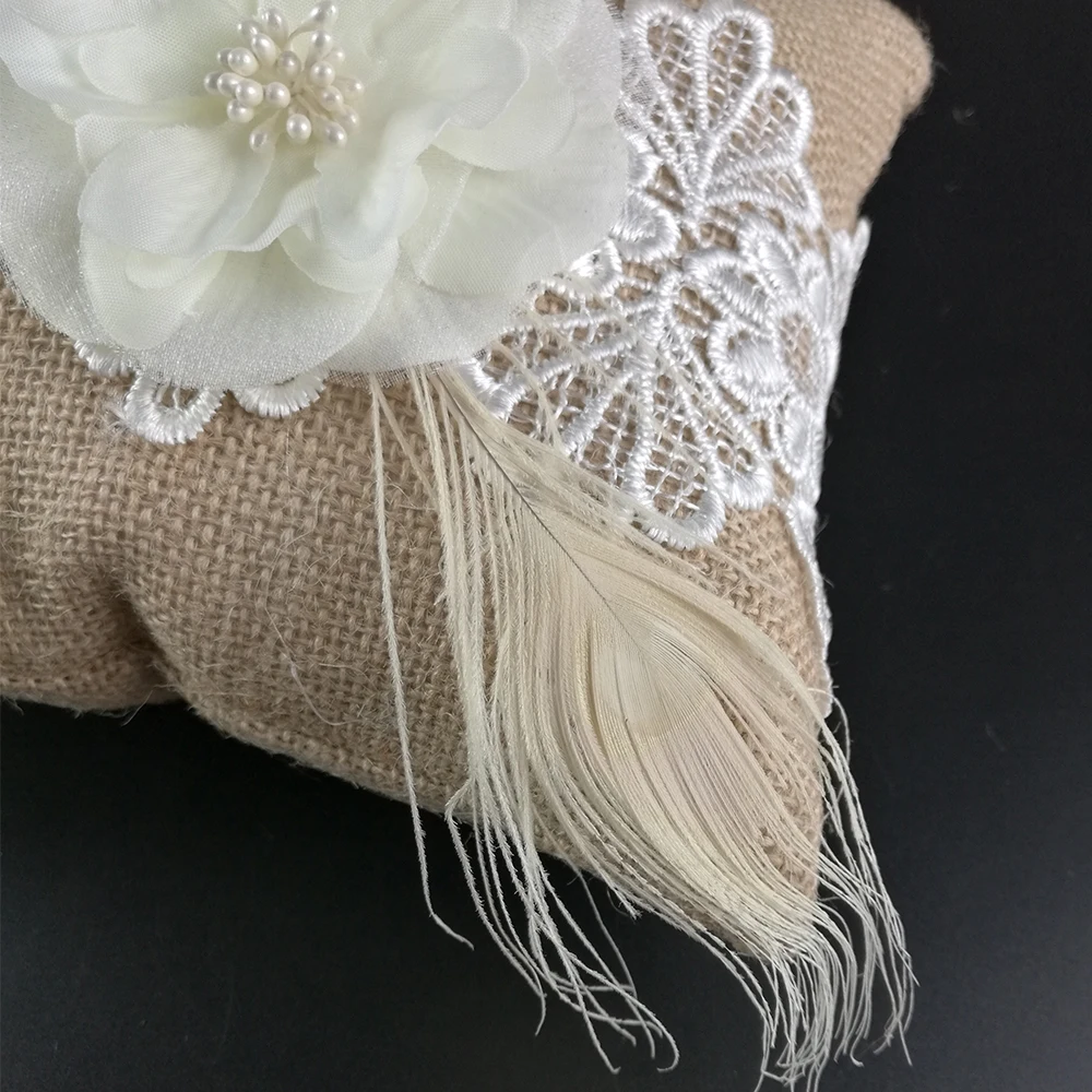 hessian ring cushion