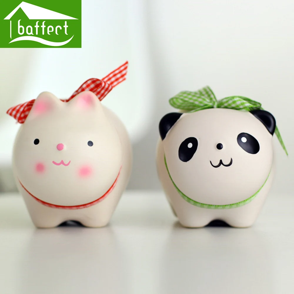 Money Box Piggy Bank Ceramic Animal Coin Bank Cartoon Modern Money