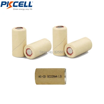 

5Pcs NiCd SubC SC 2200mAh 1.2V 2.2AH Rechargeable Battery Flat Top 10C With Paper Wrapped for Electric Bicycles Solar lights