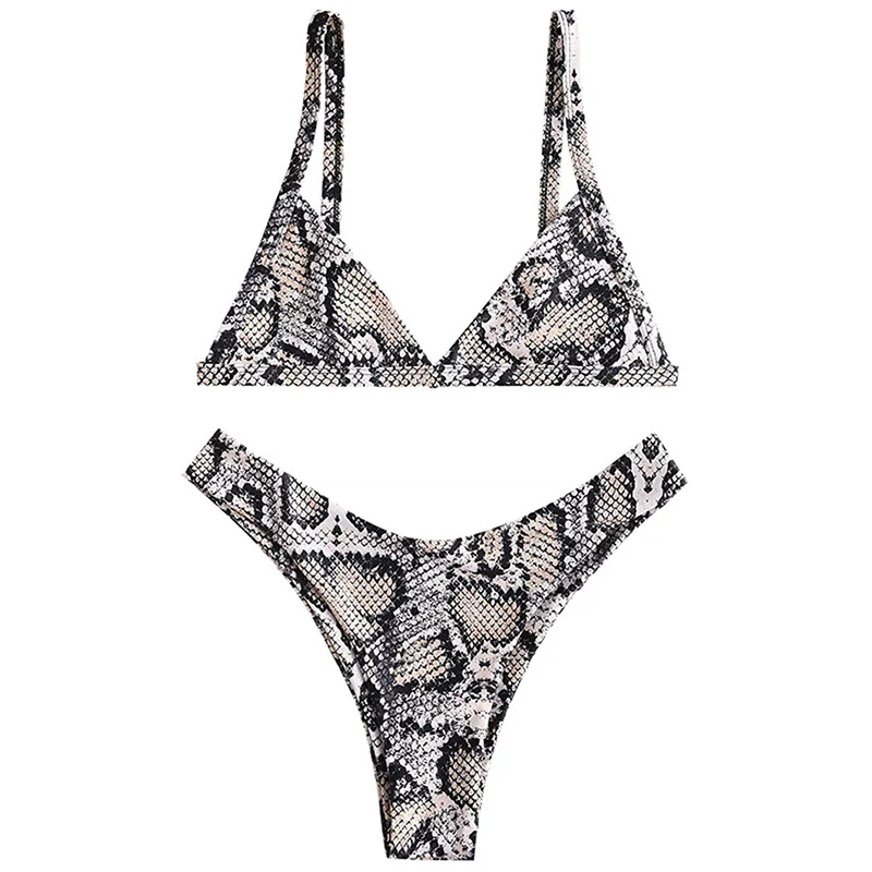 

Print Swimsuit Bodysuit Swimwear Sexy Beach Wear 2 Pieces Bikinis Set Mini Low Waisted Push Up For Women 2019 Woman