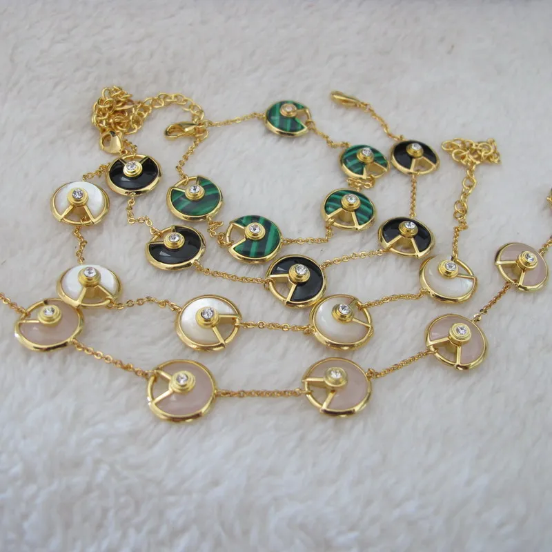

colored natural stone charm bracelets femme gold-color cute jewelry for women