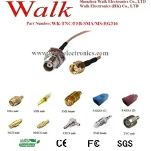 TNC Женский SMA Мужской кабель RG316, TNC SMA кабель RG316, TNC женский прямой соединительный кабель