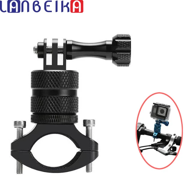 360 degrés Rotation Bicyclette Support de moto Support de guidon avec vis  et adaptateur pour trépied pour GoPro HERO4 / 3 + / 3/2/1