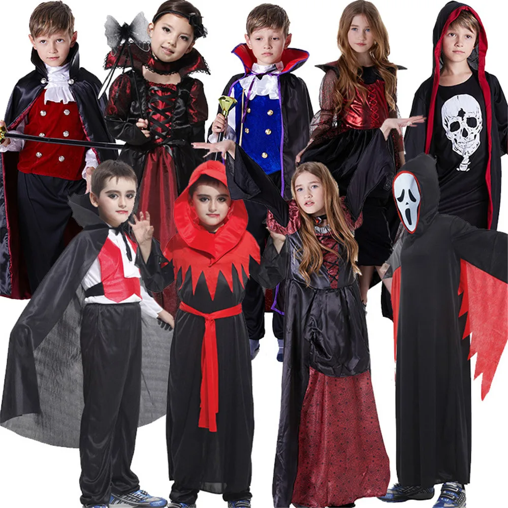 

COSPLAY Halloween purim carnival kids stage performance out costume masquerade devil devil bat Elf vampire ghost clothes suit