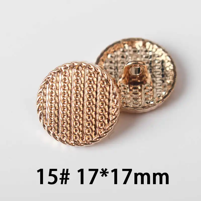 10 шт., розовое золото/Золотая пуговица в золоте, всемирно известный классический бренд пуговиц, аксессуары для одежды DIYmaterials F5