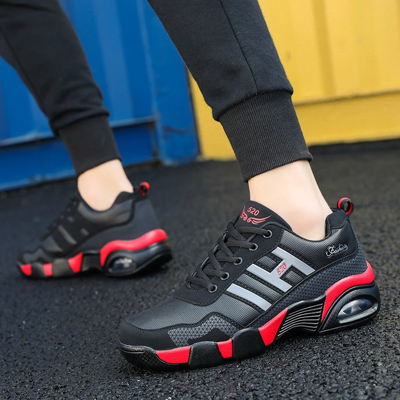 Мужские кроссовки высокого качества из воздушной кожи Уличные Zapatos Мужская