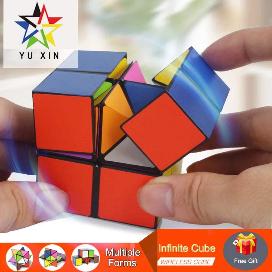 

2PCS Puzzle 2*2*2 Magic Cube Fidget Toys Speed Puzzle Cube Kids Infinity Cubes Rubic Cubo Fidget Toys For Children Magic Cubo