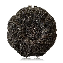 XIYUAN серебряные металлические женские клатчи роскошные черные хрустальные вечерние сумки клатч со стразами женские вечерние Вечерний Клатч кошельки