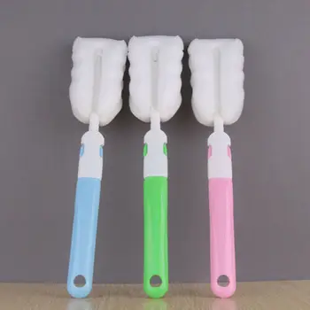 

Useful Functional Foldable Kitchen Handle Sponge Brush Bottle Baby Cup Glass Washing Cleaning Cleaner Tool