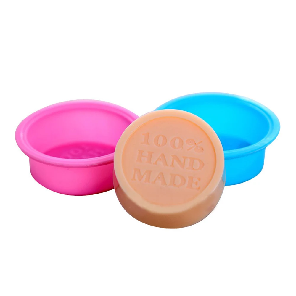 

Handmade Silicone Mold Soap Muffin Cake Baking Set DIY Round Soap Molds Soap Making Baking Mould Pastry Tools
