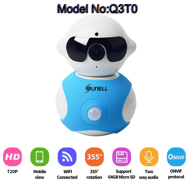 720P Security Network CCTV WIFI IP camera Megapixel HD Wireless Digital Security ip camera IR Infrared Audio PIR alarm system