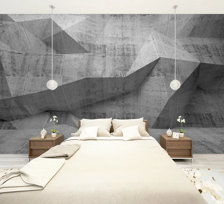 Buy Custom Size 3D Photo Mural Abstract dark concrete