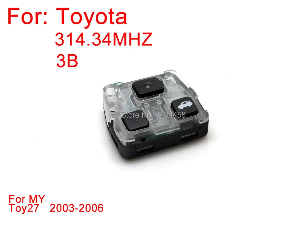 Высокое качество для Toyota remote 3B 314,34 MHZ(2003-2006 год) используется в Малайзии TOY27