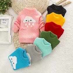 IENENS/зимняя одежда для маленьких мальчиков и девочек, 1 шт., свитер, Детские топы для маленьких мальчиков и девочек, шерстяные свитера