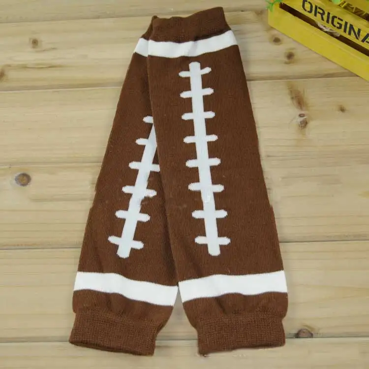 One Pair Free Size Brown Cotton Soccer Baby Boys Leg warmersin Leg