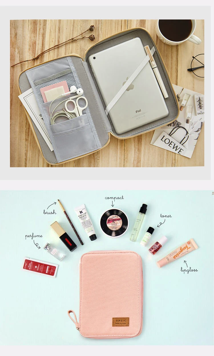 Caixa de Armazenamento Bolsa para Pencilcase Grande Capacidade Case Lápis Lona Zíper Bonito Criativo Caneta Portátil Escola Papelaria 8 criativo caneta caixa de armazenamento portátil saco