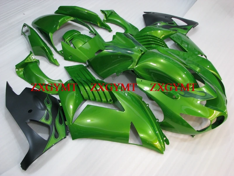 

Bodywork for ZZR 1400 2006 - 2011 Motorcycle Fairing ZZ-R1400 2011 Pearl Green Abs Fairing ZZR 1400 2006