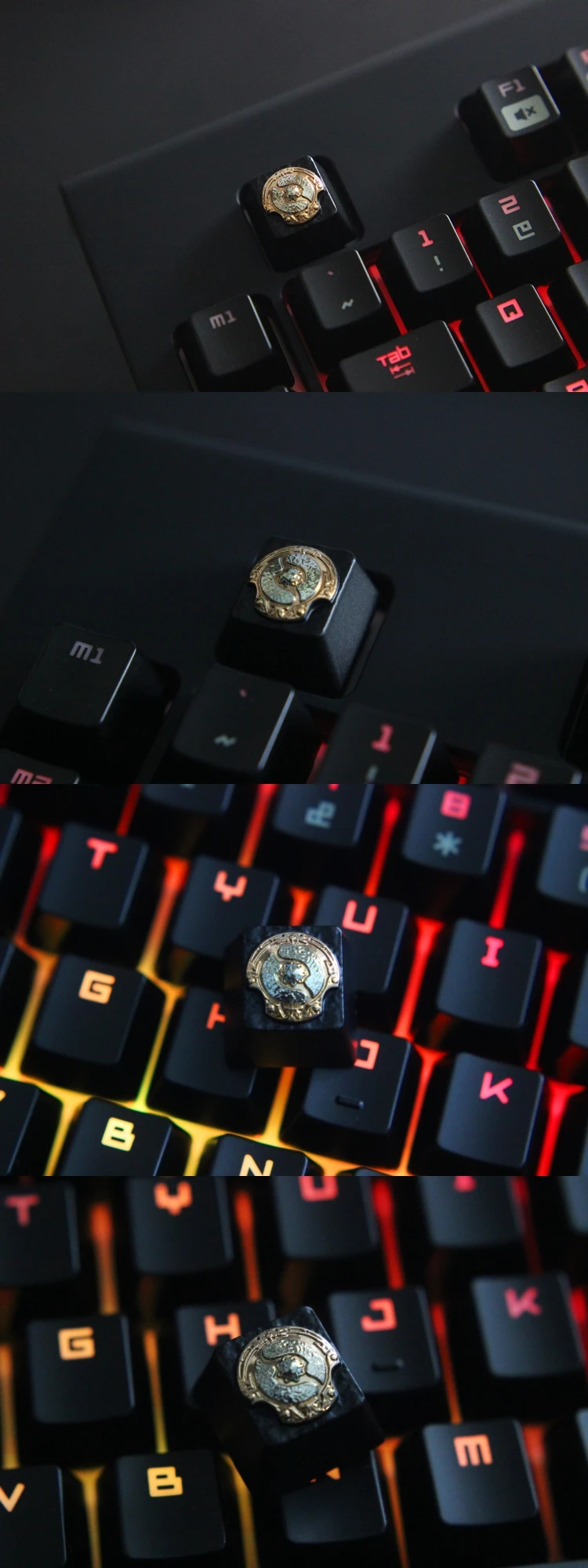 Заказной тисненый цинковый сплав keycap Для Игры Механическая клавиатура, высококачественный уникальный DIY для F