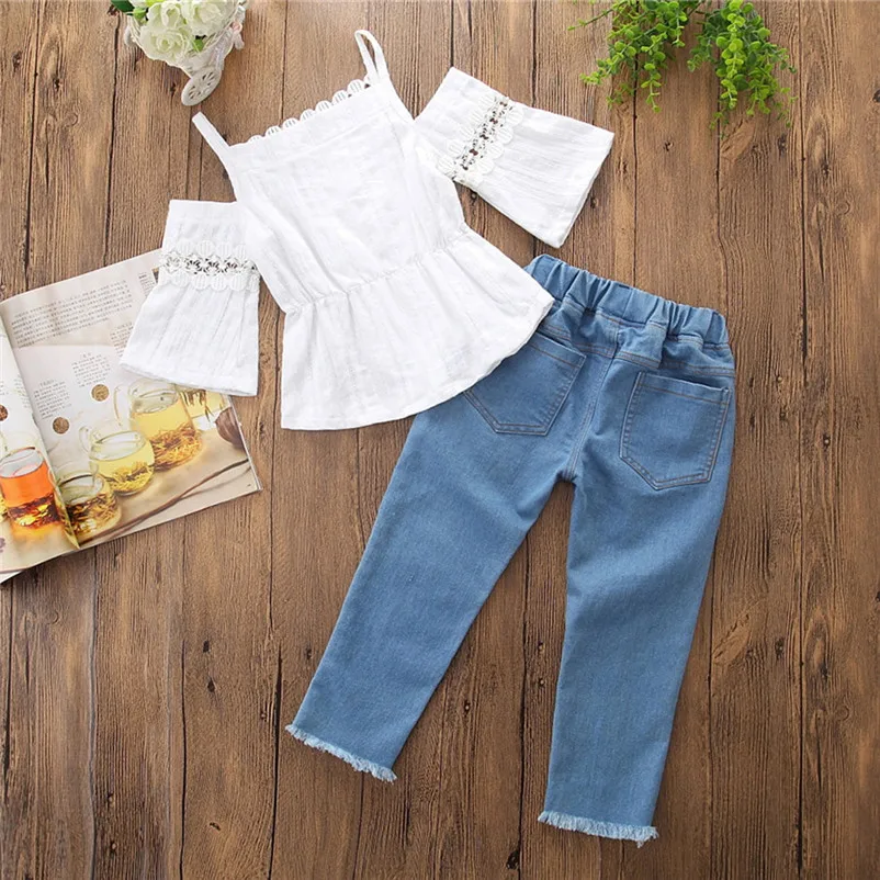fashion sweet girls clothes sets o-neck toddler girls clothes cute kids clothes set vetement enfant fille 4ST14 (9)