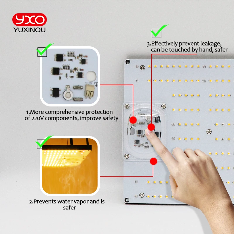 Полный спектр 120W240W AC220V беспилотный светодиодный светильник для выращивания квантовой платы 288 шт. 3000K LM301B samsung чип 660nm красный Veg/состояние цветения