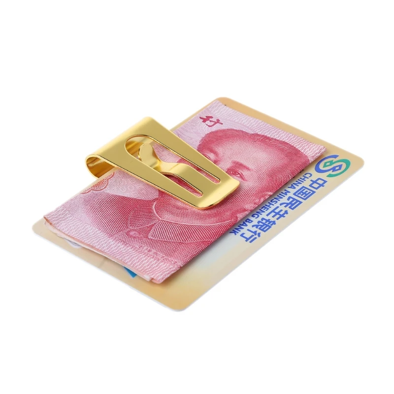 THINKTHENDO новые стальные тонкие Зажимы для денег бумажники модные кредитные карты ID Держатели для мужчин женщин металлический кошелек