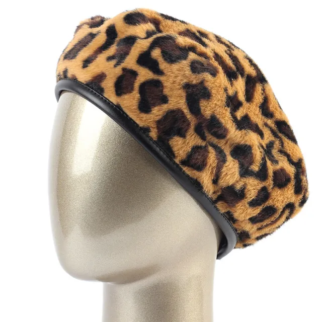 Beret Walmart Leopard Hat French Beret Hats For Men Wool Leopard