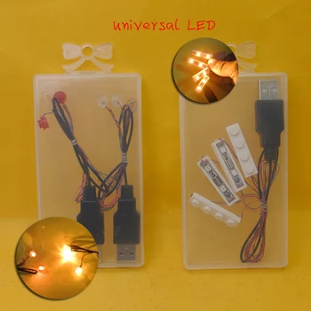 

1*4 1*1 Led Light Building Block City Street Single lamp USB Creator House DIY Toys Lighting Set Compatible with Lego