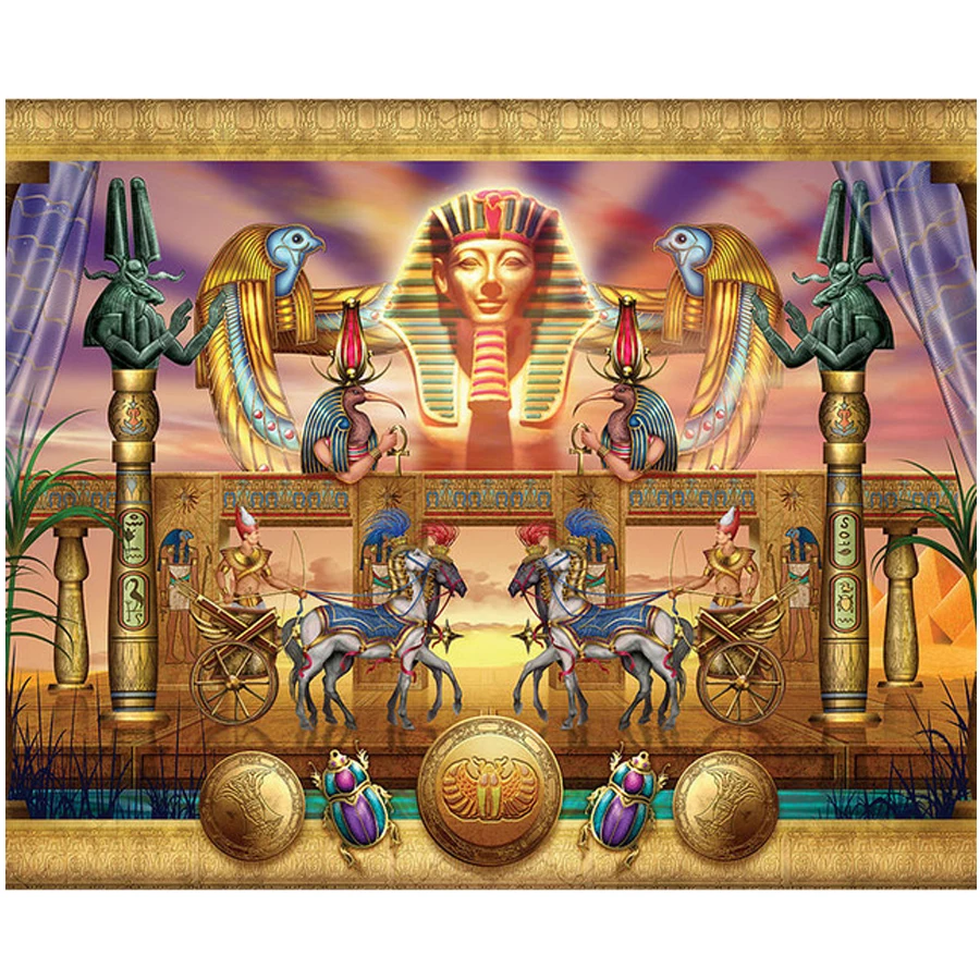 

Diy 5D Diamond Embroidery Egypt pharaoh Pattern Square Round Drill Diamond Painting Cross Stitch Kits wall sticker ZP-473