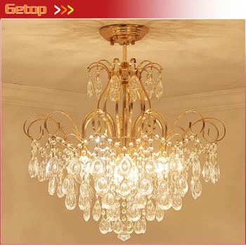 

ZYY European Golden LED Crystal Ceiling lamp postmodern Restaurant Bedroom corridor passageway Hallway crystal ceiling lamp