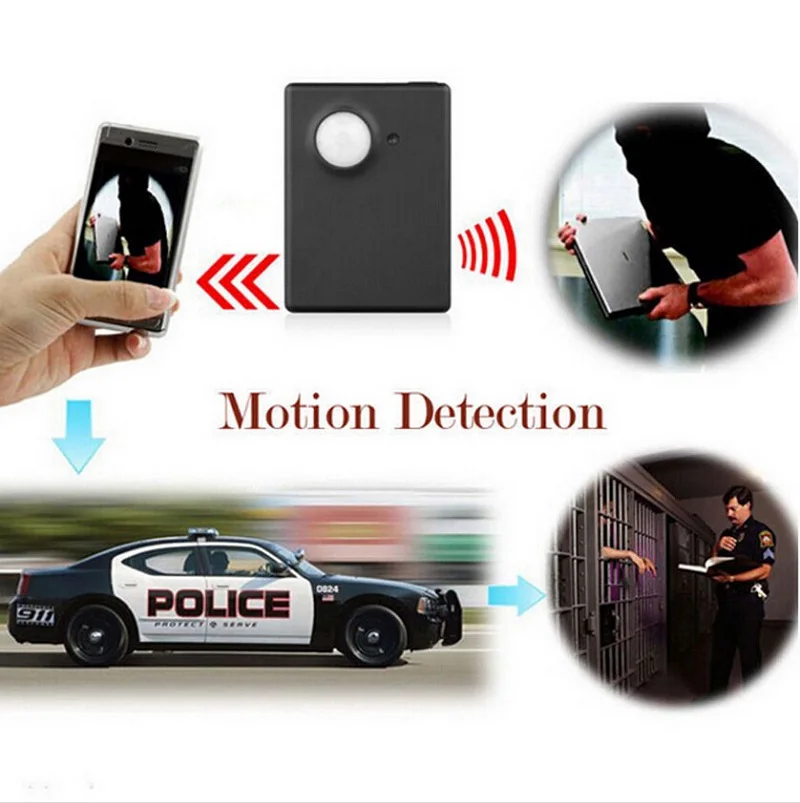 X9009 GPS tracker Mini Smart Wireless PIR Motion Detector Sensor Support HD Camera SMS MMS GSM Anti-theft Alarm System MS-X9009