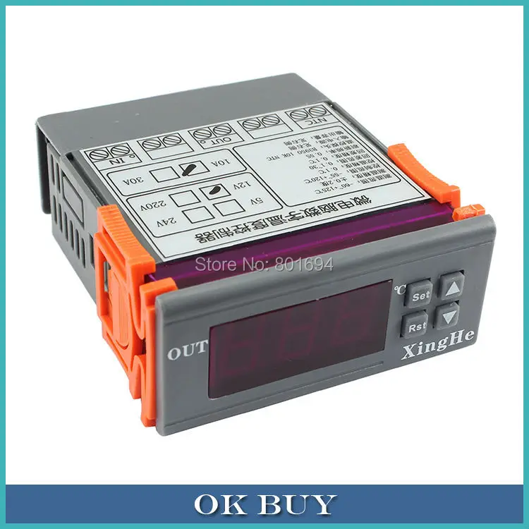 

DC 12V Digital Intelligent Microcomputer Temperature Controller -55~120 Celsius Thermostat Cool/Heat XH-W2020