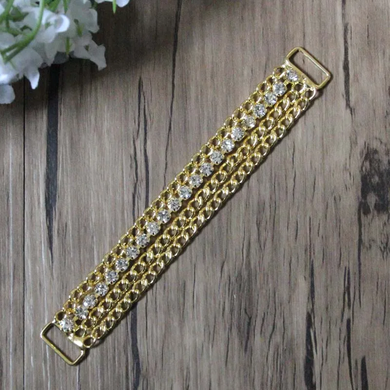 

Free Shipping 20pcs/lot 4'' Rhinestone Connector Shoe Buckle Apparel Buckle Bikini Connector Headband Connector LSRC42901-2