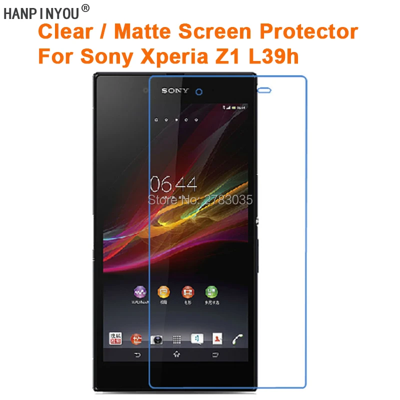 Прозрачная глянцевая/Антибликовая матовая защитная пленка для Sony Xperia Z1 L39H C6902 C6903