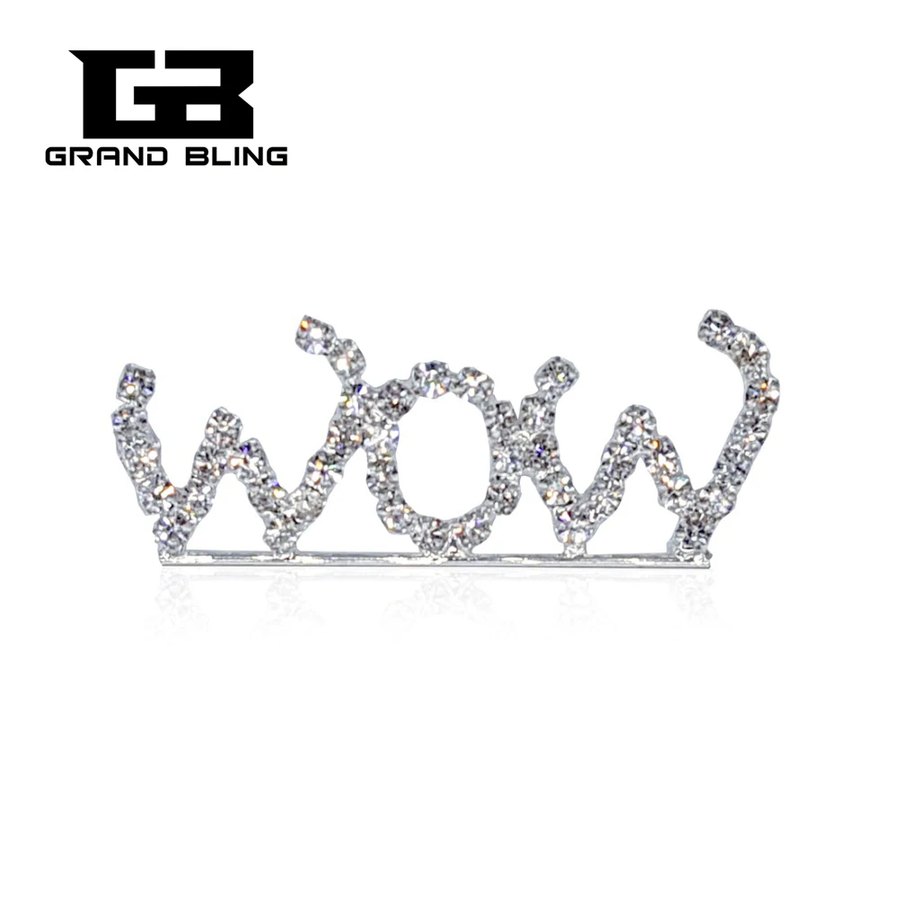 

Unique Rhinestone "WOW" Pin for Festival Days