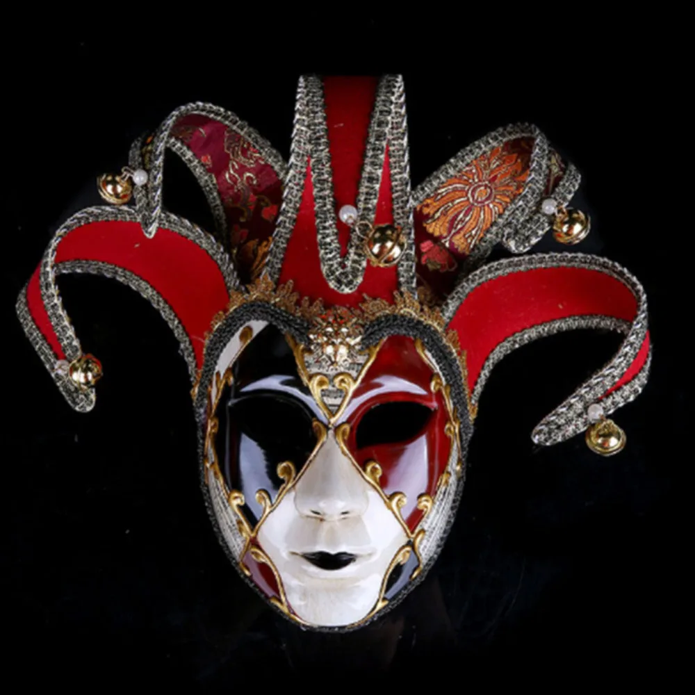 Halloween Masquerade  new style Coloured drawing Mask high Venice woman Perform Joker Mask Props Gifts PVC Mask High Quality 3