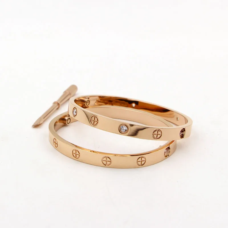 Titanium Steel Jewelry Screwdriver Screw Lovers bangles Femme Crystal Cuff Bracelet & Bangles For Women Men Pulseiras B0156 Titanium Steel Jewelry Screwdriver Screw Lovers bangles Femme Crystal Cuff Bracelet & Bangles For Women Men Pulseiras B0156