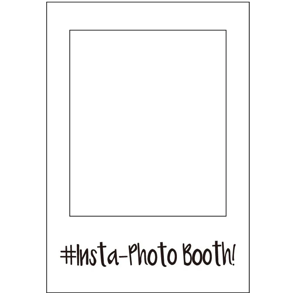 

1pcs 18.90x 26.77 Insta Paper Photo Booth Props Picture Selfie Frame