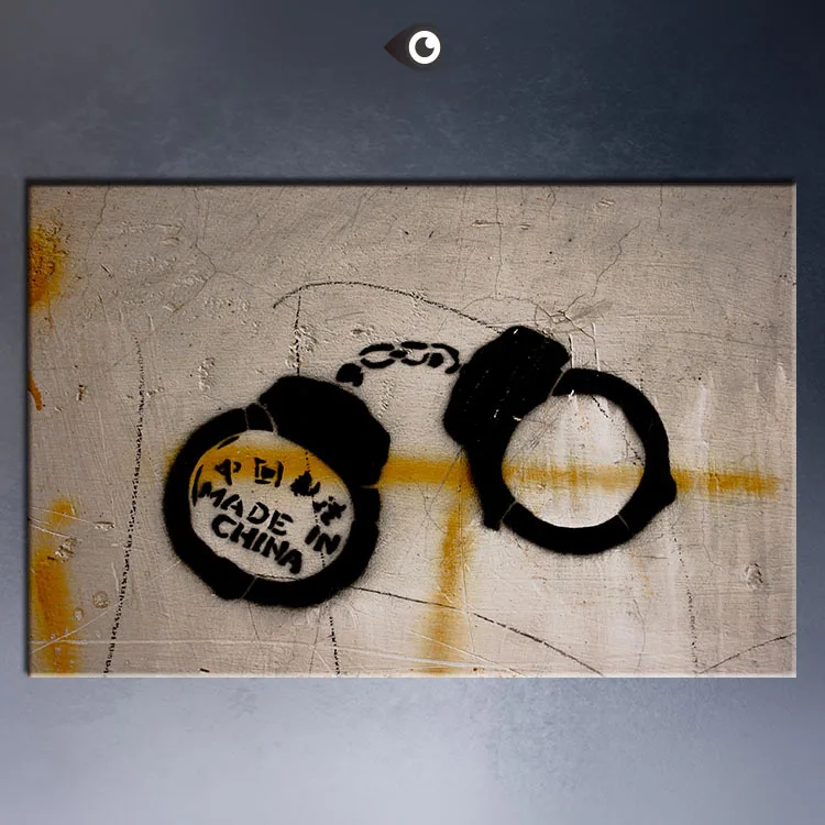 

Graffiti_stencil_in_Lublin canvas print POP ART Giclee poster print on canvas for wall decoration painting