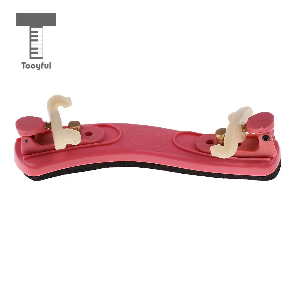 Tooyful Colorful Adjustable Violin Shoulder Rest Musical Support for 1/4 1/8 Violin Fiddle Parts