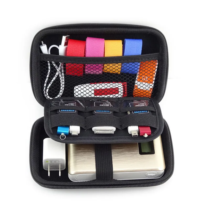 Mini Portable Digital Accessories Travel Storage Bag for Earphone HDD U Disk SD Card Data Cable Pho
